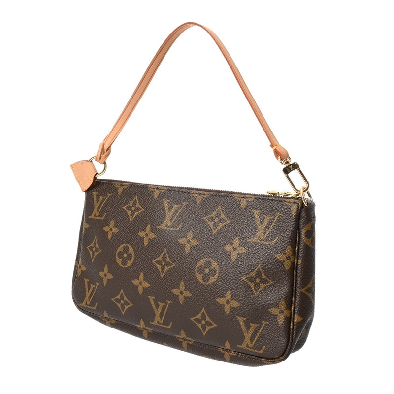 LOUIS VUITTON ルイヴィトン モノグラム ブラウン M51980 レディース モノグラムキャンバス アクセサリーポーチ Aランク 中古 銀蔵