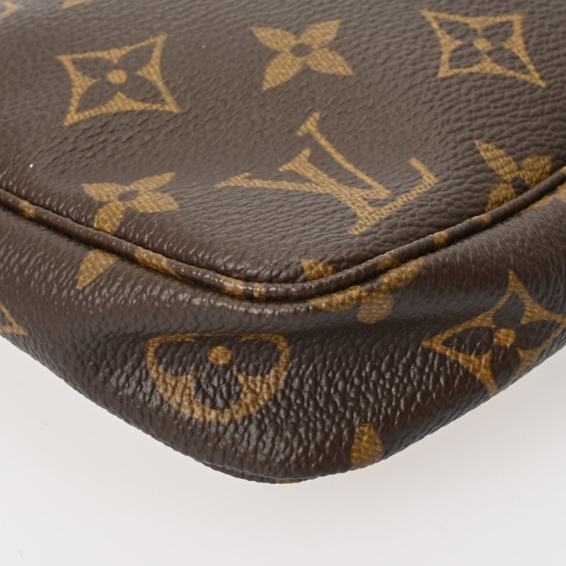 LOUIS VUITTON ルイヴィトン モノグラム ブラウン M51980 レディース モノグラムキャンバス アクセサリーポーチ Aランク 中古 銀蔵