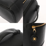 CHANEL シャネル 縦型バニティ ブラック A01998 レディース キャビアスキン バニティバッグ ABランク 中古 銀蔵