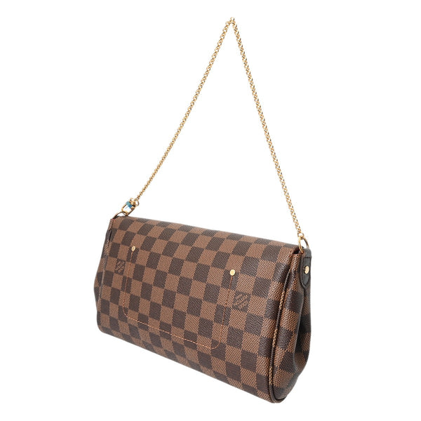 LOUIS VUITTON ルイヴィトン ダミエ フェイボリット MM 2WAY ブラウン N41129 レディース ダミエキャンバス ショルダーバッグ Aランク 中古 銀蔵