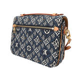 LOUIS VUITTON ルイヴィトン モノグラム ポシェットメティス MM since1854 ブルー M57395 レディース ジャガード ハンドバッグ Aランク 中古 銀蔵