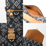 LOUIS VUITTON ルイヴィトン モノグラム ポシェットメティス MM since1854 ブルー M57395 レディース ジャガード ハンドバッグ Aランク 中古 銀蔵