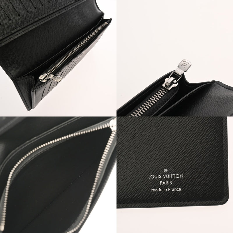 LOUIS VUITTON ルイヴィトン モノグラムエクリプス ポルトフォイユブラザ 黒/グレー M61697 メンズ モノグラムキャンバス 長財布 新同 中古 銀蔵