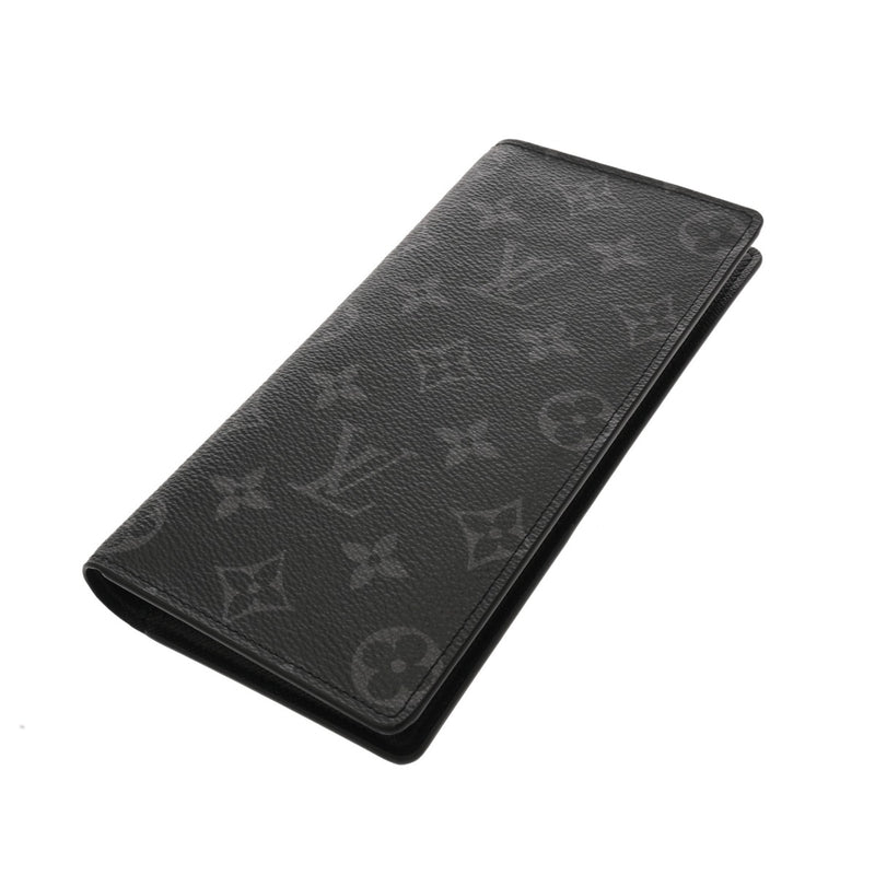 LOUIS VUITTON ルイヴィトン モノグラムエクリプス ポルトフォイユブラザ 黒/グレー M61697 メンズ モノグラムキャンバス 長財布 新同 中古 銀蔵