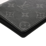 LOUIS VUITTON ルイヴィトン モノグラムエクリプス ポルトフォイユブラザ 黒/グレー M61697 メンズ モノグラムキャンバス 長財布 新同 中古 銀蔵