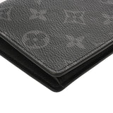 LOUIS VUITTON ルイヴィトン モノグラムエクリプス ポルトフォイユブラザ 黒/グレー M61697 メンズ モノグラムキャンバス 長財布 新同 中古 銀蔵