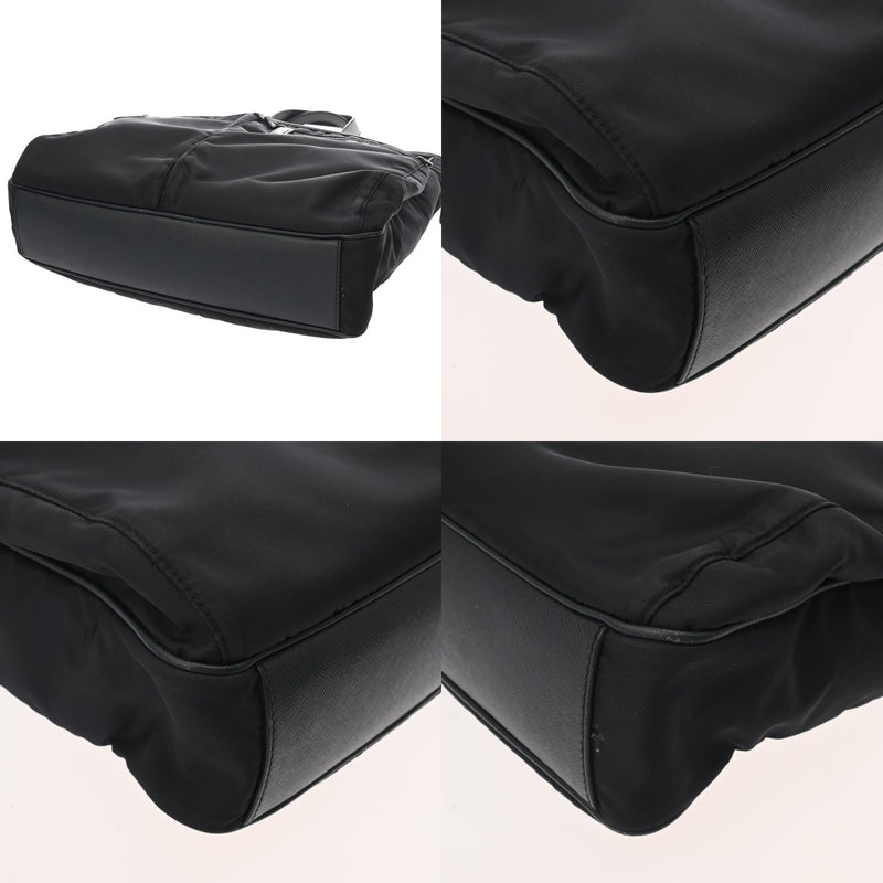 PRADA プラダ 2WAY トートバッグ ネイビー 2VG860 レディース テスート/サフィアーノレザー ハンドバッグ ABランク 中古 銀蔵