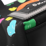 BALENCIAGA バレンシアガ ネイビーカバス S ハート柄 ブラック/マルチカラー 339933 レディース キャンバス レザー ハンドバッグ Aランク 中古 銀蔵