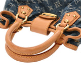 LOUIS VUITTON ルイヴィトン モノグラムデニム ミニプリーティ ブルー M95050 レディース デニム ハンドバッグ ABランク 中古 銀蔵