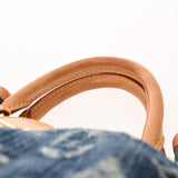 LOUIS VUITTON ルイヴィトン モノグラムデニム ミニプリーティ ブルー M95050 レディース デニム ハンドバッグ ABランク 中古 銀蔵