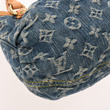 LOUIS VUITTON ルイヴィトン モノグラムデニム ミニプリーティ ブルー M95050 レディース デニム ハンドバッグ ABランク 中古 銀蔵