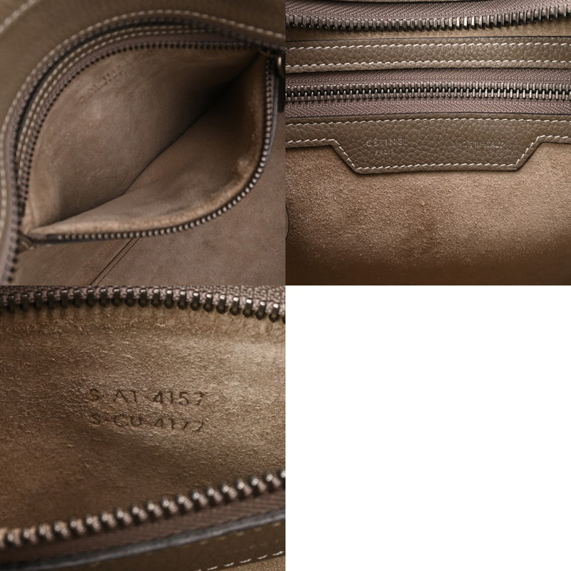 CELINE セリーヌ ラゲージ マイクロショッパー スリ 189793DRU.09S0 レディース ドラムドカーフスキン ハンドバッグ ABランク 中古 銀蔵