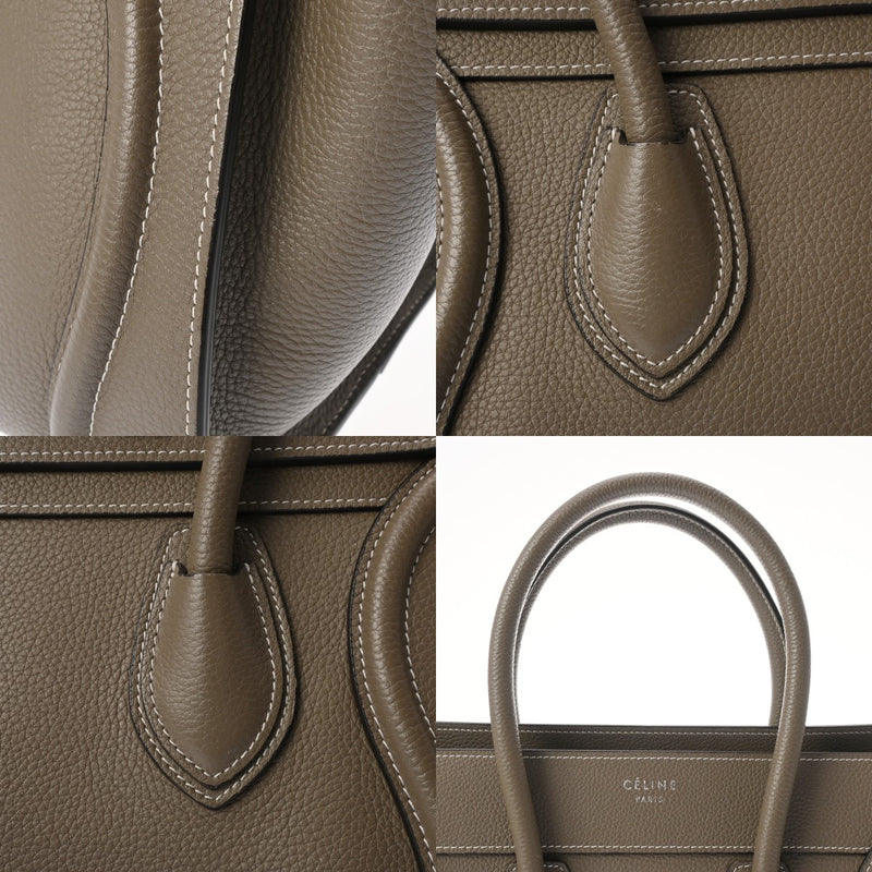 CELINE セリーヌ ラゲージ マイクロショッパー スリ 189793DRU.09S0 レディース ドラムドカーフスキン ハンドバッグ ABランク 中古 銀蔵
