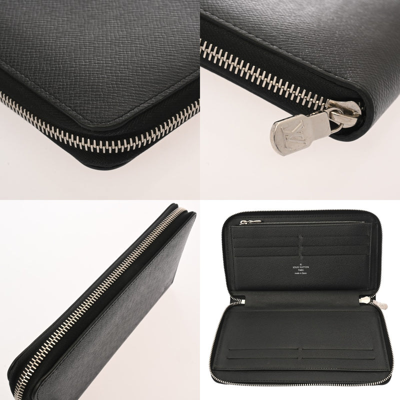LOUIS VUITTON ルイヴィトン タイガ ジッピーオーガナイザー NM ノワール M30056 メンズ レザー 長財布 ABランク 中古 銀蔵