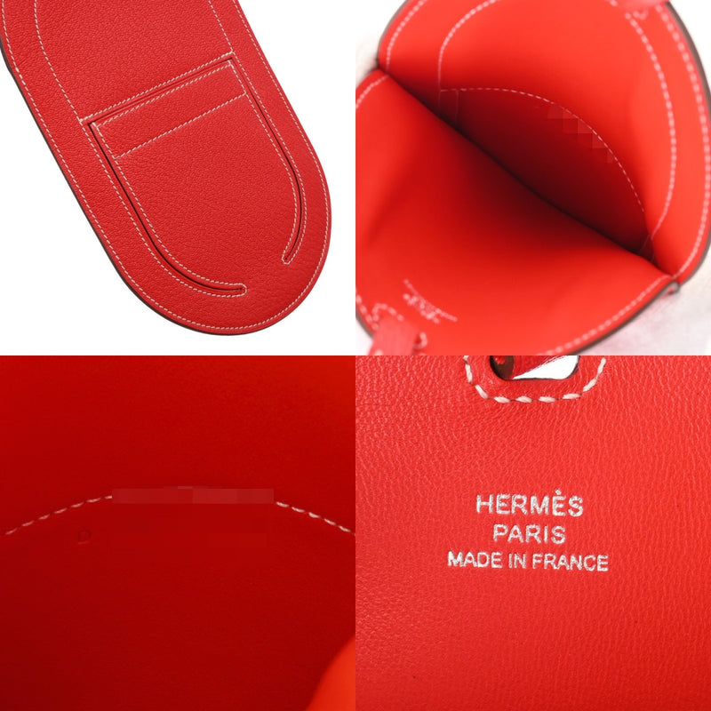 HERMES エルメス インザループ トゥーゴー GM ルージュトマト D刻印(2019年頃) レディース シェーブル その他小物 新同 中古 銀蔵
