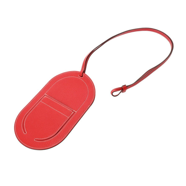 HERMES エルメス インザループ トゥーゴー GM ルージュトマト D刻印(2019年頃) レディース シェーブル その他小物 新同 中古 銀蔵