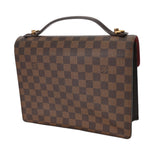 LOUIS VUITTON ルイヴィトン ダミエ モンソー SPオーダー ブラウン N48088 ユニセックス ダミエキャンバス ハンドバッグ ABランク 中古 銀蔵