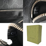 GUCCI グッチ インターロッキング ベルトバッグ ブラック 682933 ユニセックス GGスプリームキャンバス レザー ウエストバッグ Aランク 中古 銀蔵