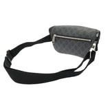 GUCCI グッチ インターロッキング ベルトバッグ ブラック 682933 ユニセックス GGスプリームキャンバス レザー ウエストバッグ Aランク 中古 銀蔵