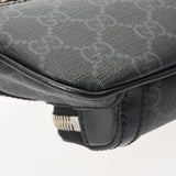 GUCCI グッチ インターロッキング ベルトバッグ ブラック 682933 ユニセックス GGスプリームキャンバス レザー ウエストバッグ Aランク 中古 銀蔵