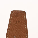 HERMES エルメス トゥアレグバックル サイズ85 ブラック/ゴールド □A刻印(1997年頃) メンズ ボックスカーフ クシュベル ベルト Bランク 中古 銀蔵