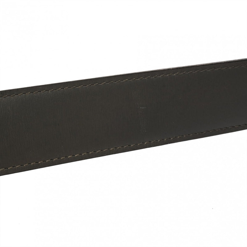 HERMES エルメス Hベルト トゥアレグバックル サイズ85 ブラック/グレー □C刻印(1999年頃) メンズ ボックスカーフ ベルト ABランク 中古 銀蔵