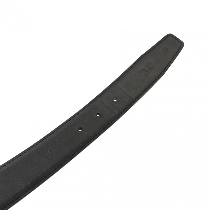 HERMES エルメス Hベルト トゥアレグバックル サイズ85 ブラック/グレー □C刻印(1999年頃) メンズ ボックスカーフ ベルト ABランク 中古 銀蔵