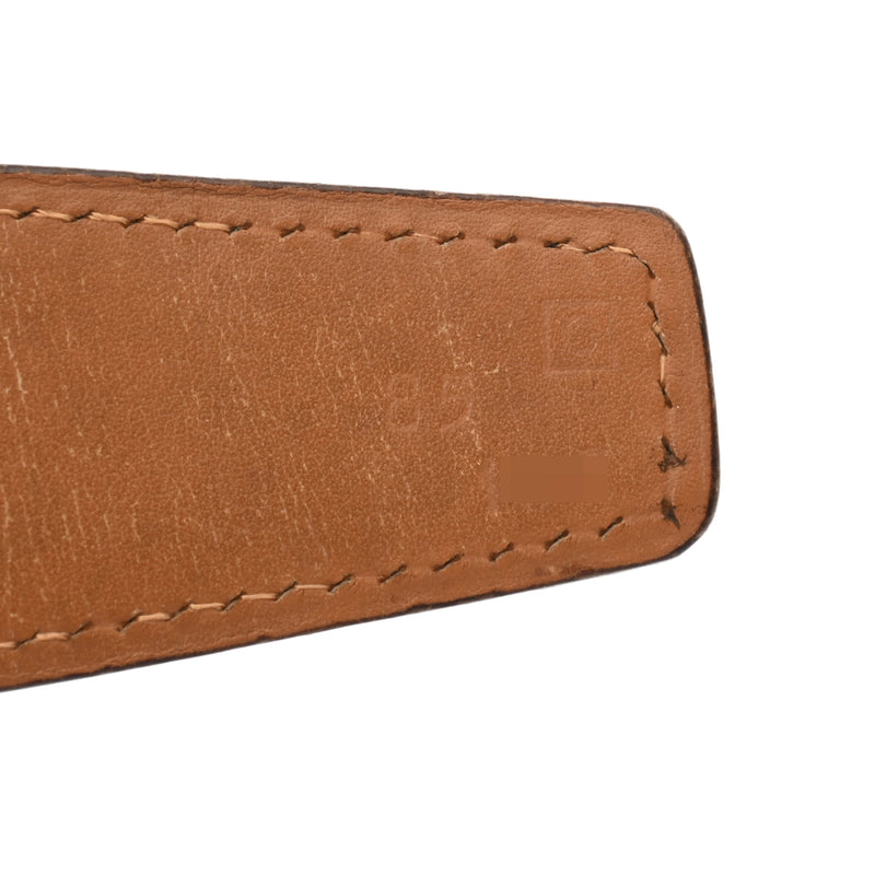 HERMES エルメス トゥアレグバックル サイズ85 ブラック/ゴールド □C刻印(1999年頃) メンズ アリゲーター ボックスカーフ ベルト Bランク 中古 銀蔵