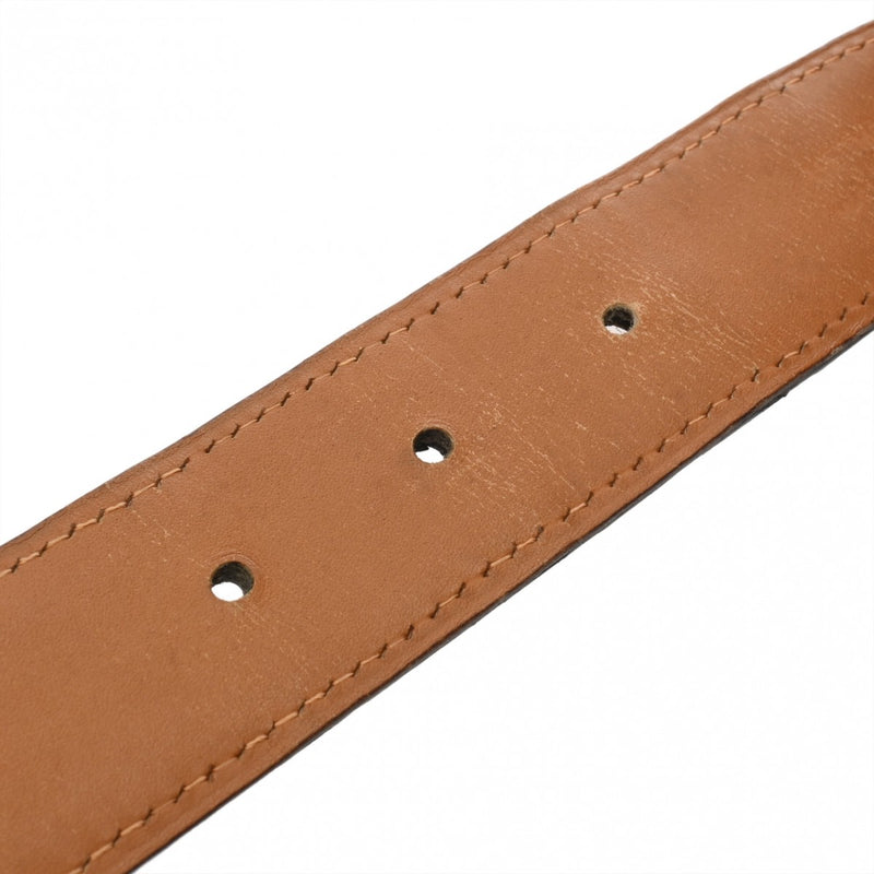 HERMES エルメス トゥアレグバックル サイズ85 ブラック/ゴールド □C刻印(1999年頃) メンズ アリゲーター ボックスカーフ ベルト Bランク 中古 銀蔵