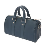 LOUIS VUITTON ルイヴィトン アエログラム キーポル XS ブルー M81003 メンズ レザー ハンドバッグ Aランク 中古 銀蔵