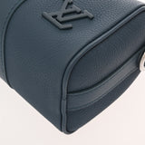 LOUIS VUITTON ルイヴィトン アエログラム キーポル XS ブルー M81003 メンズ レザー ハンドバッグ Aランク 中古 銀蔵