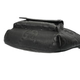 GUCCI グッチ GGエンボス ベルトバッグ ブラック 645093 メンズ レザー ウエストバッグ Aランク 中古 銀蔵