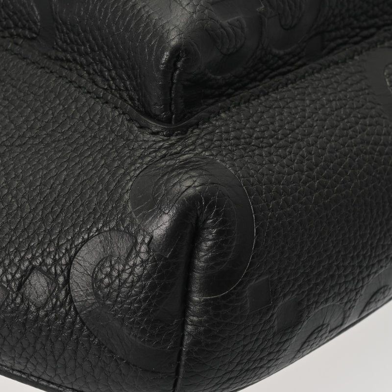 GUCCI グッチ GGエンボス ベルトバッグ ブラック 645093 メンズ レザー ウエストバッグ Aランク 中古 銀蔵