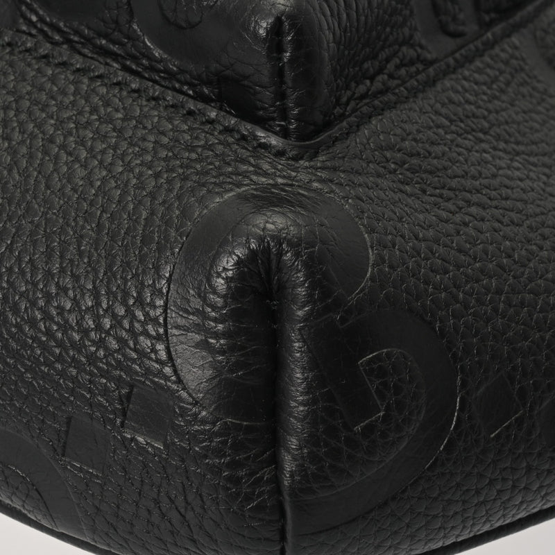 GUCCI グッチ GGエンボス ベルトバッグ ブラック 645093 メンズ レザー ウエストバッグ Aランク 中古 銀蔵