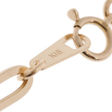 no brand ノーブランド 中空デザイン 50cm チェーン ゴールド ユニセックス K18イエローゴールド YG ネックレス 新品 銀蔵