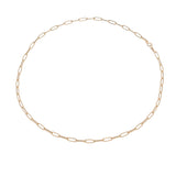 no brand ノーブランド 中空デザイン 50cm チェーン ゴールド ユニセックス K18イエローゴールド YG ネックレス 新品 銀蔵