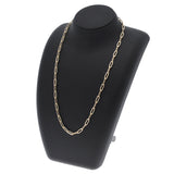 no brand ノーブランド 中空デザイン 50cm チェーン ゴールド ユニセックス K18イエローゴールド YG ネックレス 新品 銀蔵