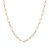 no brand ノーブランド 中空デザイン 50cm チェーン ゴールド ユニセックス K18イエローゴールド YG ネックレス 新品 銀蔵