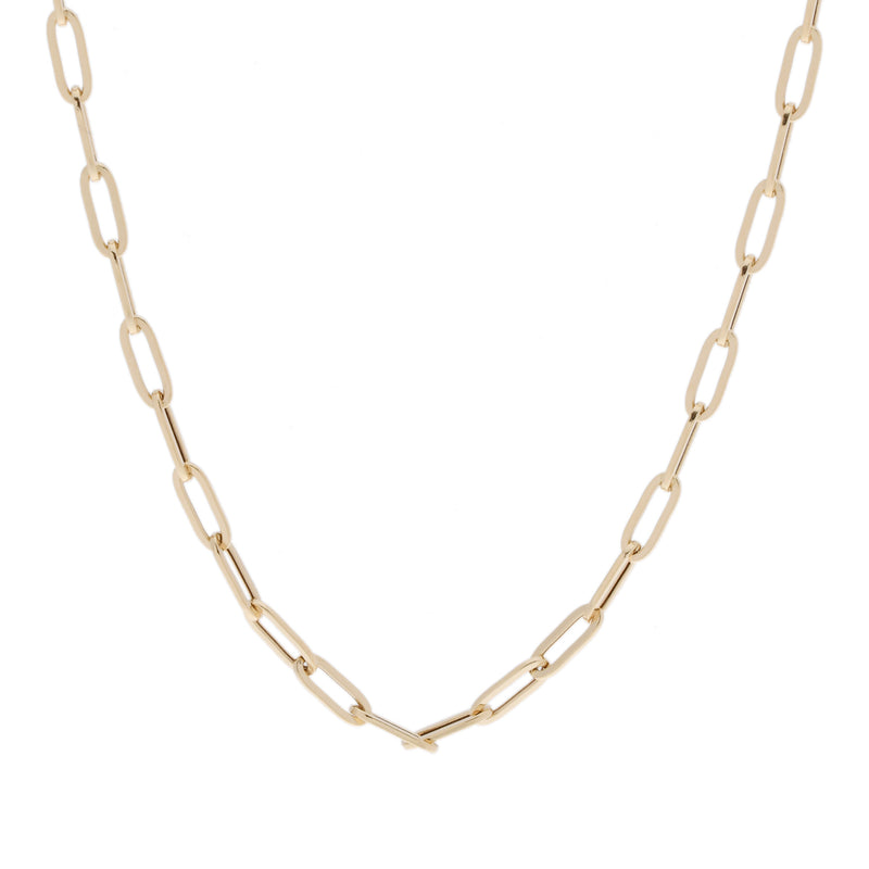 no brand ノーブランド 中空デザイン 50cm チェーン ゴールド ユニセックス K18イエローゴールド YG ネックレス 新品 銀蔵