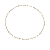 no brand ノーブランド 中空デザイン 50cm チェーン ゴールド ユニセックス K18イエローゴールド YG ネックレス 新品 銀蔵