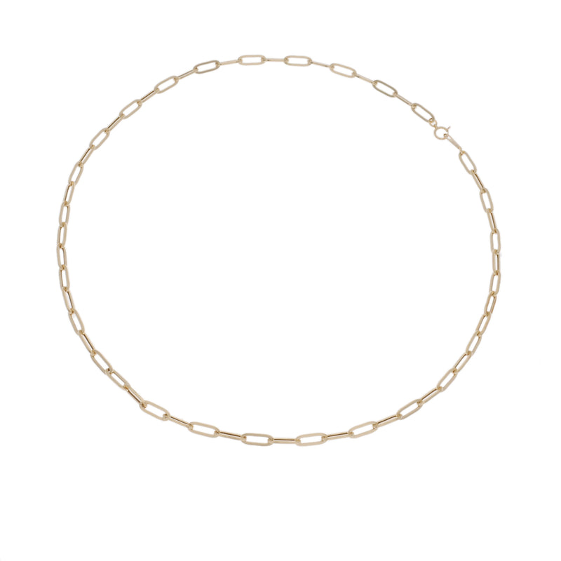 no brand ノーブランド 中空デザイン 50cm チェーン ゴールド ユニセックス K18イエローゴールド YG ネックレス 新品 銀蔵