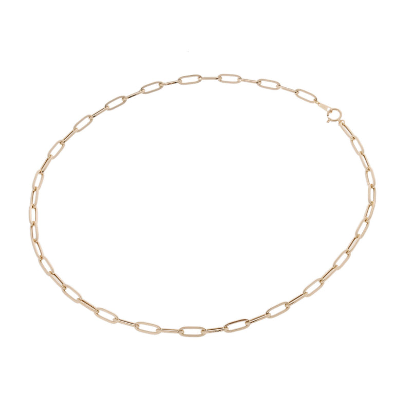 no brand ノーブランド 中空デザイン 50cm チェーン ゴールド ユニセックス K18イエローゴールド YG ネックレス 新品 銀蔵