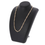 no brand ノーブランド 中空デザイン 50cm チェーン ゴールド ユニセックス K18イエローゴールド YG ネックレス 新品 銀蔵