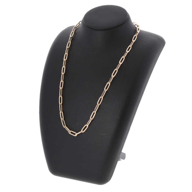 no brand ノーブランド 中空デザイン 50cm チェーン ゴールド ユニセックス K18イエローゴールド YG ネックレス 新品 銀蔵