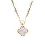 VAN CLEEF & ARPELS ヴァンクリーフ＆アーペル スウィート アルハンブラ シェル VCARF69100 レディース K18イエローゴールド YG ネックレス Aランク 中古 銀蔵