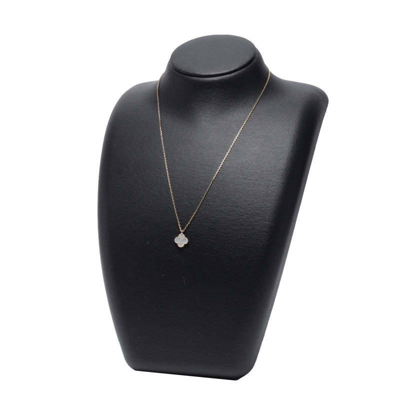 VAN CLEEF & ARPELS ヴァンクリーフ＆アーペル スウィート アルハンブラ シェル VCARF69100 レディース K18イエローゴールド YG ネックレス Aランク 中古 銀蔵