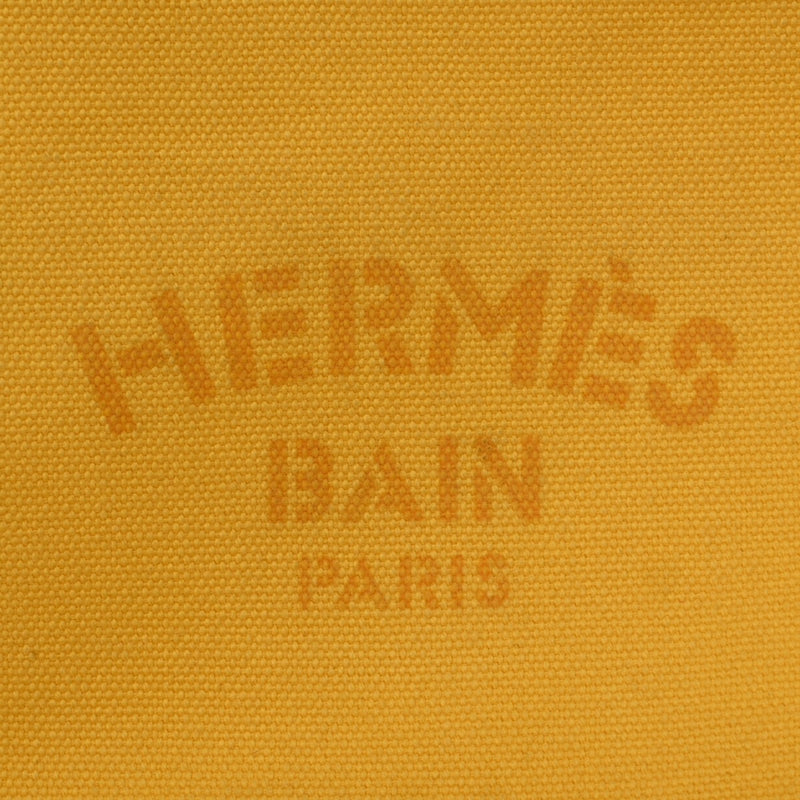 HERMES エルメス ヨッティング PM イエロー ユニセックス キャンバス ポーチ Bランク 中古 銀蔵