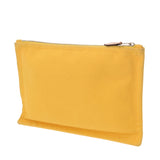 HERMES エルメス ヨッティング PM イエロー ユニセックス キャンバス ポーチ Bランク 中古 銀蔵