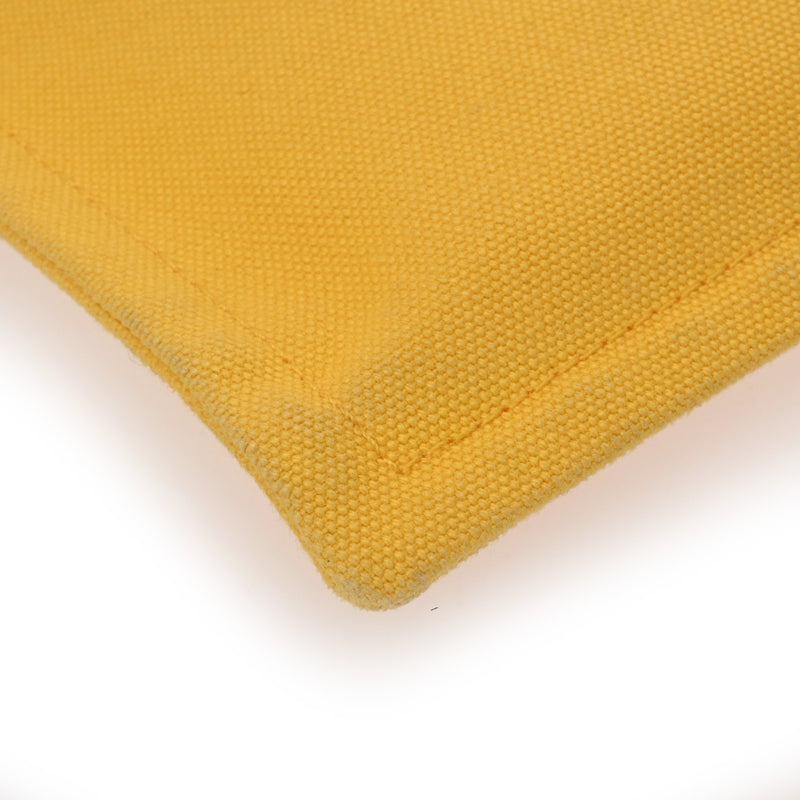 HERMES エルメス ヨッティング PM イエロー ユニセックス キャンバス ポーチ Bランク 中古 銀蔵