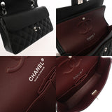 CHANEL シャネル マトラッセ クラシック スモールハンドバッグ 23cm ブラック A01113 レディース キャビアスキン ショルダーバッグ Aランク 中古 銀蔵